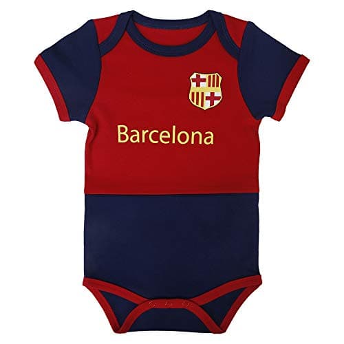 IDONEKER Barcelona Baby Clothes for Boys Girls Short Sleeve Outfit | Unique Infant Team Soccer Bodysuit