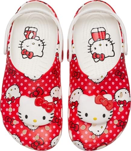 Crocs Unisex-Adult Classic Hello Kitty Clog, Multi Hello Kitty, 10 Men/12 Women