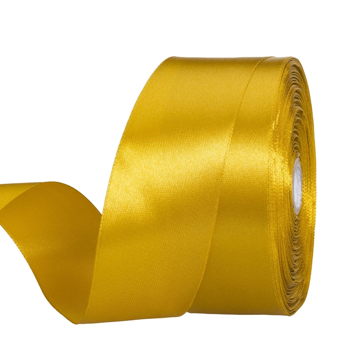 YASEO 1 12 Gold Solid Satin Ribbon 50 Yards Craft Fabric Ribbon for Gift Wrapping Floral Bouquets Wedding Party Decoration