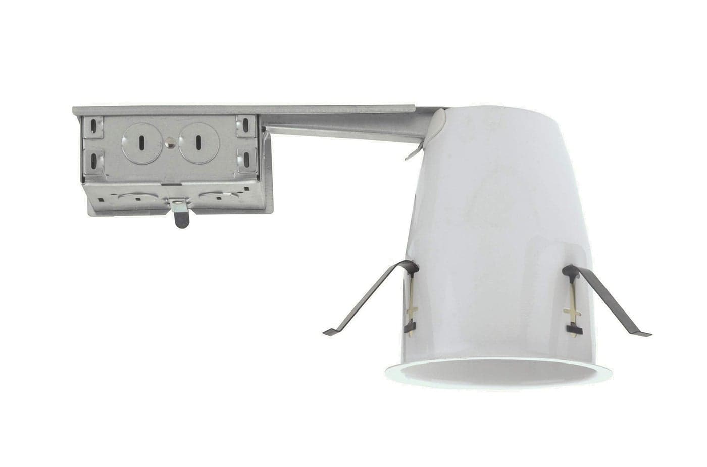 NICOR Lighting 4 inch Remodel Housing, Line voltage, Non-IC (19001AR) , White