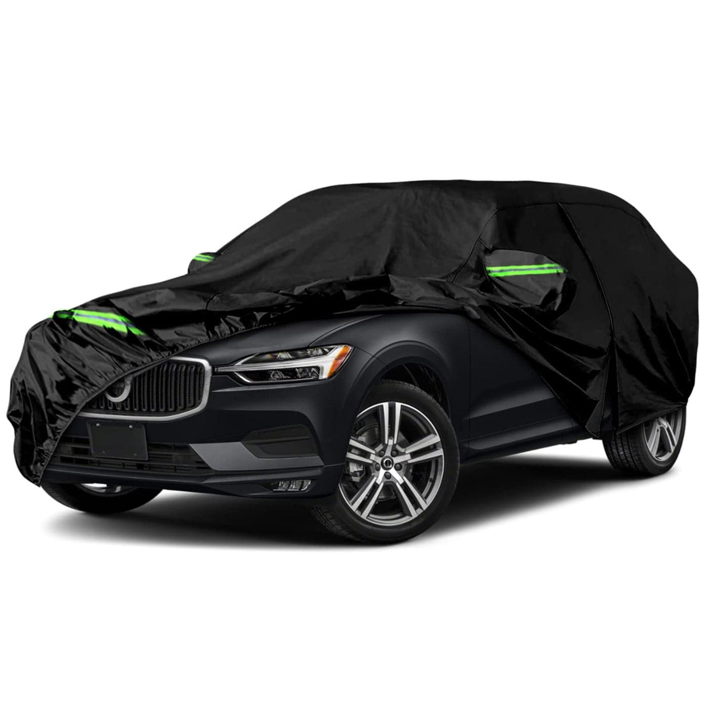 Waterproof Car Covers Replace for 20082025 Volvo XC60 6 Layers All Weather Customfit Car Cover with Zipper Door Windproof Bands for Snow Rain Dust Hail Protection XC60