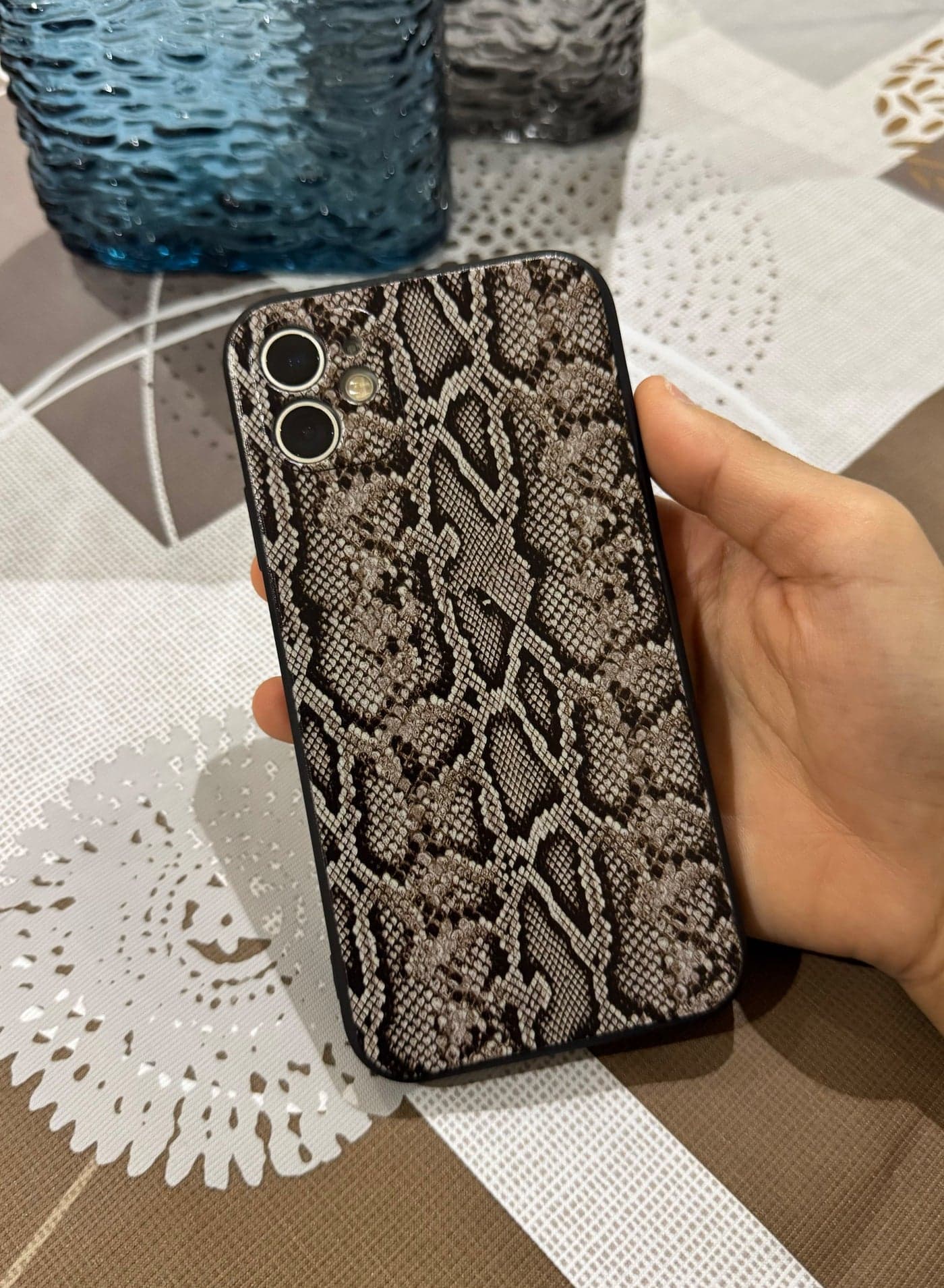 Elegant Cover Case For Iphone 12 Anti Slip Trendy Geometric Design