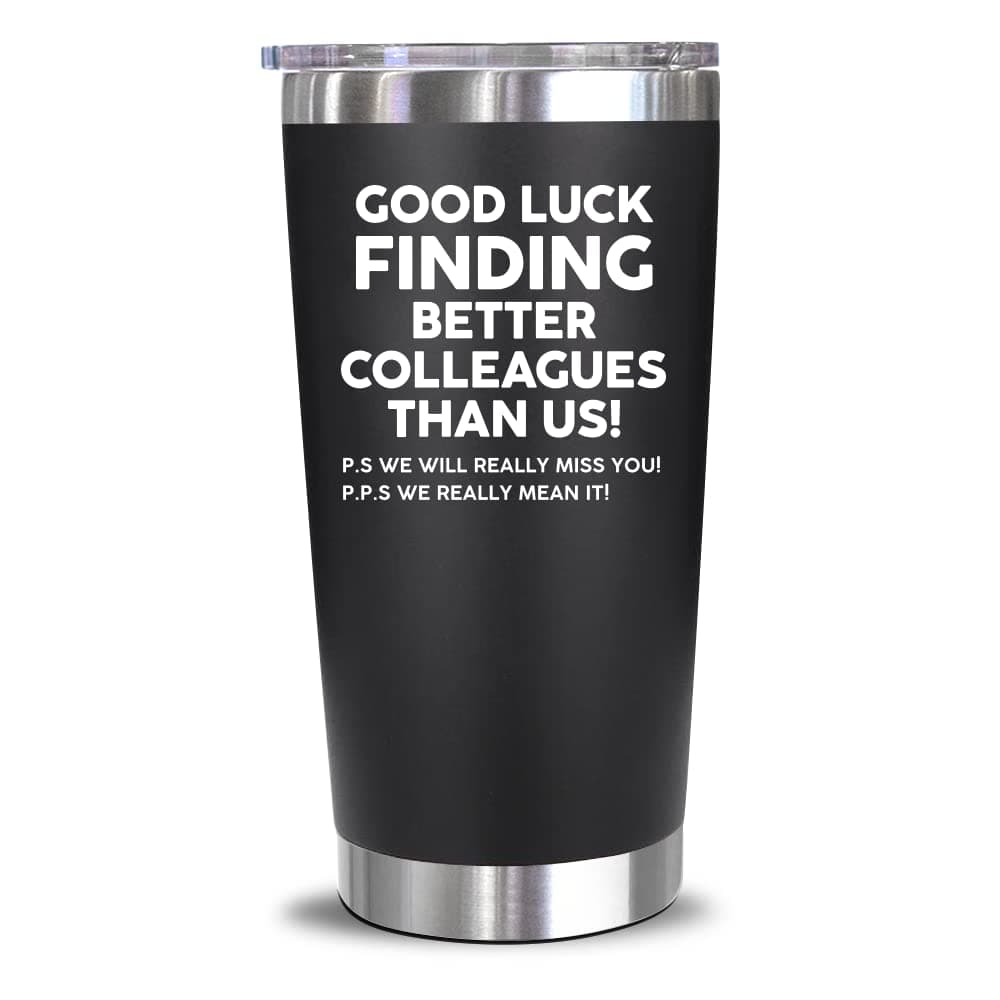 NEWELEVEN Leaving Gifts for Colleagues Women Men Good Luck New Job Gifts Leaving Presents for Colleagues Funny Present for Coworkers Colleague Boss 20 Oz Tumbler