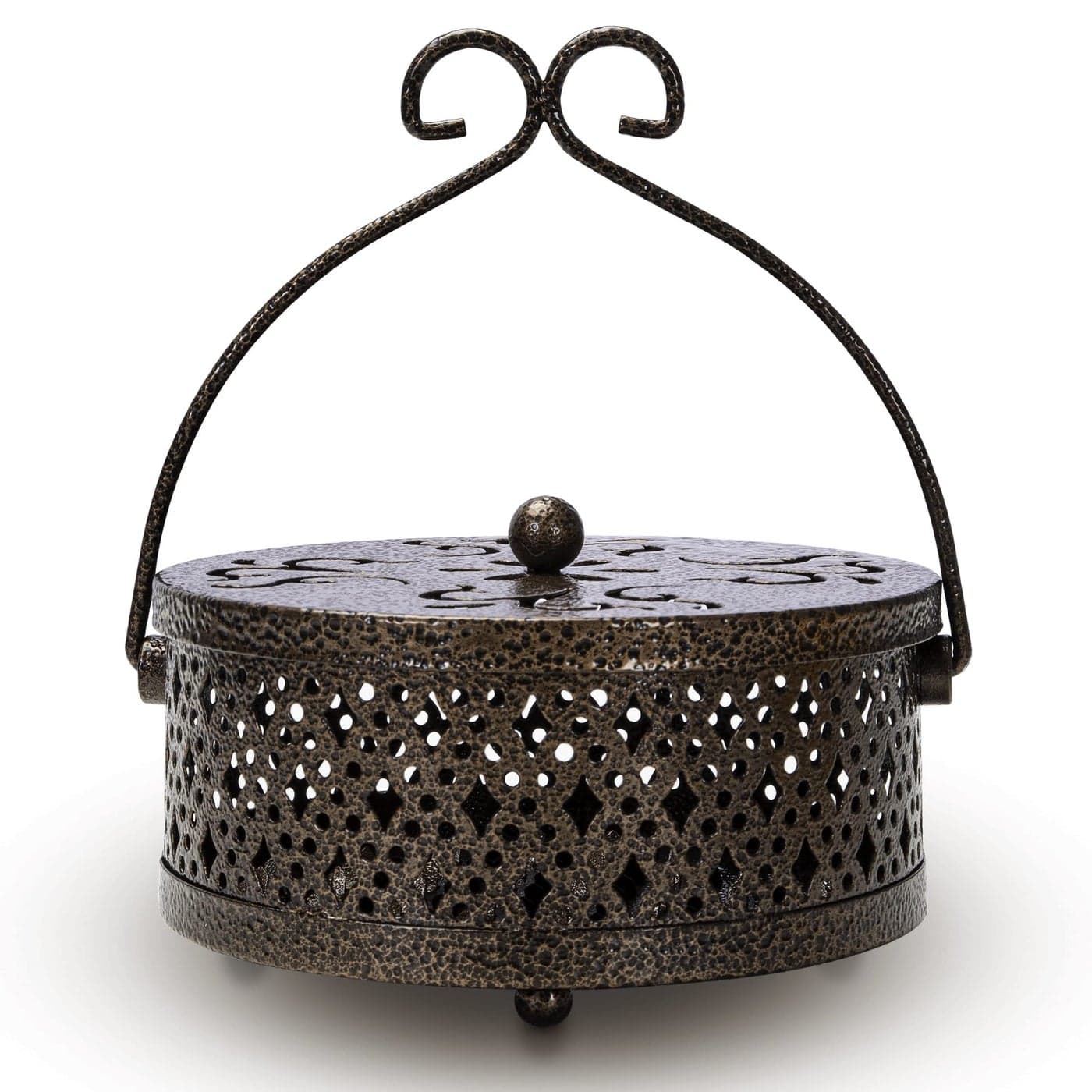 MyLifeUNIT Mosquito Coil Holder Retro Portable Mosquito Incense Burner for Home and Camping Bronze