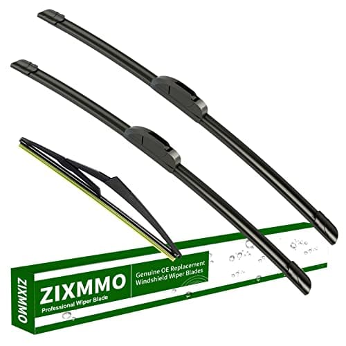 ZIXMMO 19"+18" windshield wiper blades with 10" Rear Wiper Blades Set Replacement for 2005-2006 Mini Cooper R50 R53,2007-2012 R56,2014-2022 F55 F56-Original Factory Quality,Easy DIY Install (Set of 3)