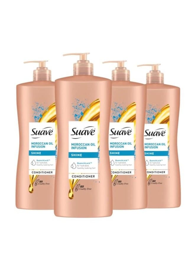 Professionals Shine Conditioner, Moroccan Infusion, 28 Fl Oz (Pack of 4)