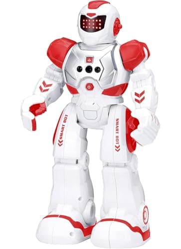 KingsDragon Robots Toy for Kids RC Gesture Sensing Toy Interactive Walking Singing Dancing Robot Birthday Presents for Boys Girls Age 6 7 8 9 Years OldRed