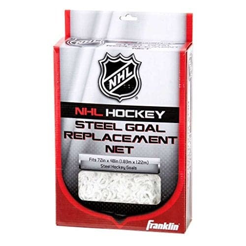 Franklin Sports NHL Hockey Goal Replacement Net 72 Official Size Goal Replacement Netting Outdoor Street Hockey Goal Net Easy Attach Official Size Net 72 x 48 x 30White
