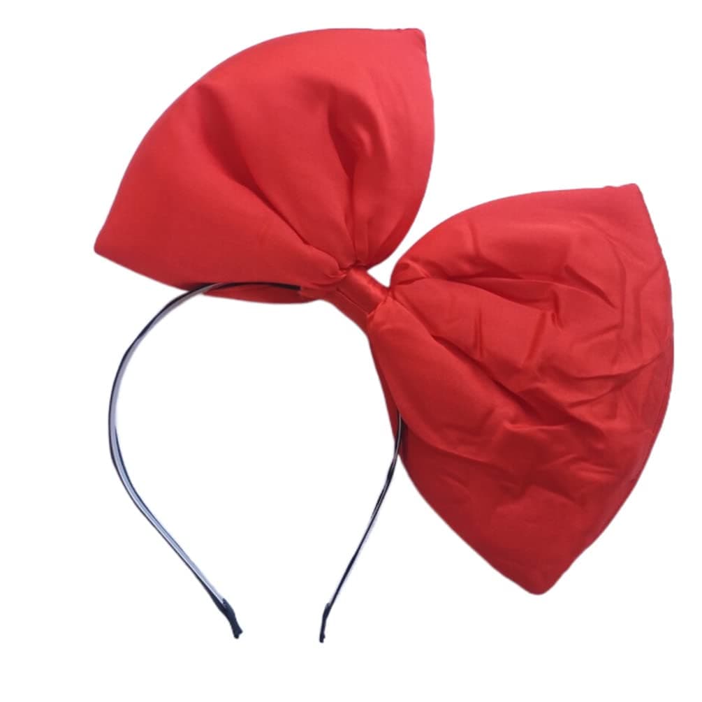 Red Big Bow Headband Hair Bow for Women 10 Huge Bowknot Hairband Hair Hoop Headwear for Halloween Cosplay Christmas Costume Party