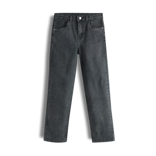 Urbano Juniors Boy's Grey Loose Baggy Fit Washed Denim Jeans Stretchable (junjeanlstwlboy-mgrey-9-10)