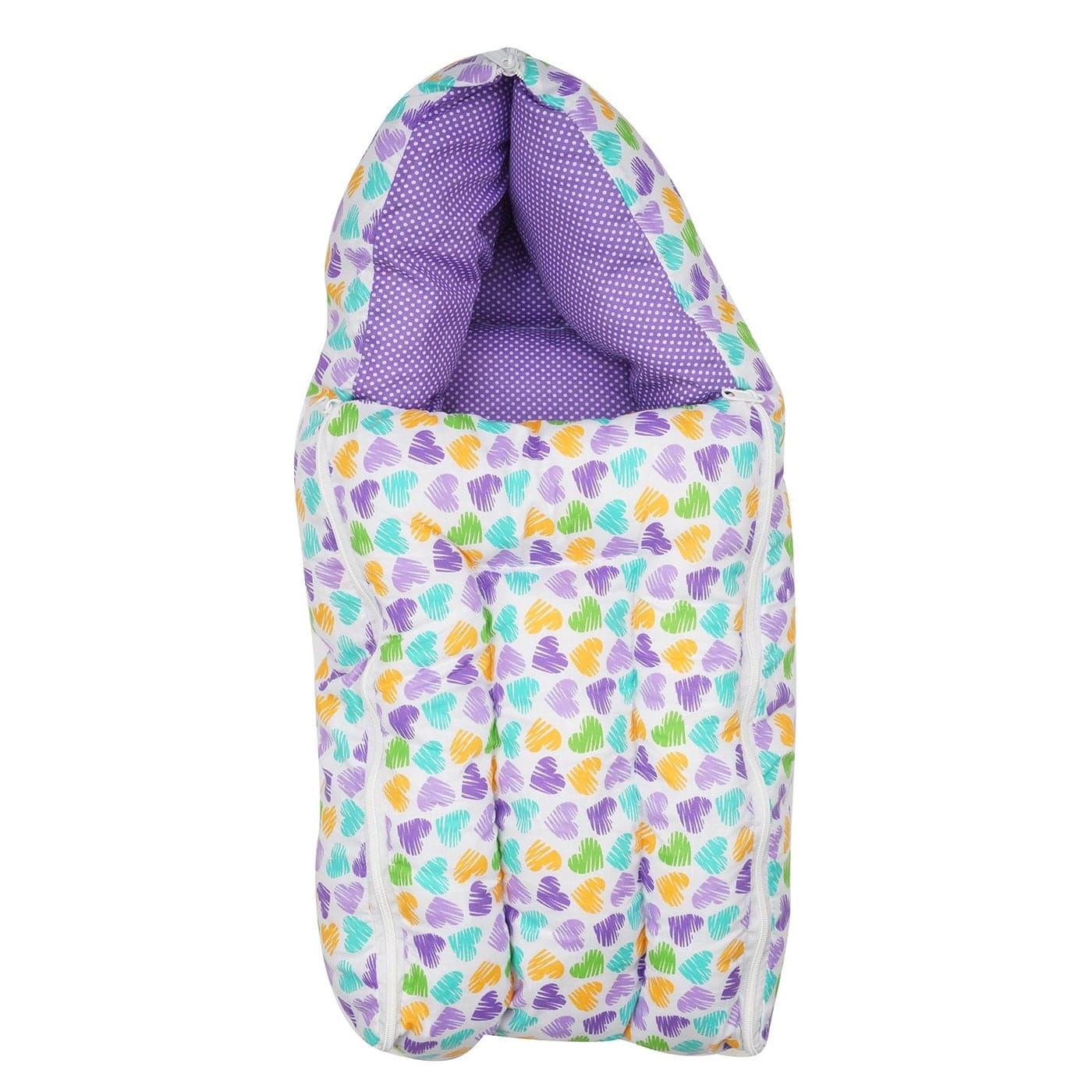 First Kids Step Baby Sleeping Bag Cum Baby Carry Bag Purple 03 Months