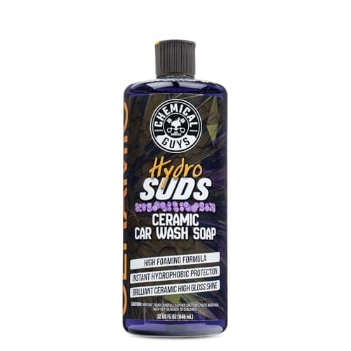 Chemical Guys HydroSuds Ceramic SiO2 Shine High Foaming Car Wash Soap (Works with Foam Cannons, Foam Guns or Bucket Washes) For Cars, Trucks, Motorcycles, RVs & More, 32 fl oz, Berry Scent - CWS21232