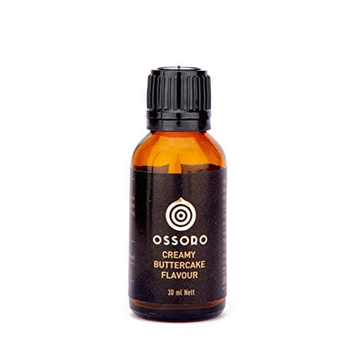 Ossoro Buttercake Essence for Cake | 30 ml Glass Bottle of Creamy Buttercake Flavour | Cake Essence Flavours for Baking Cakes, Cookies & Desserts