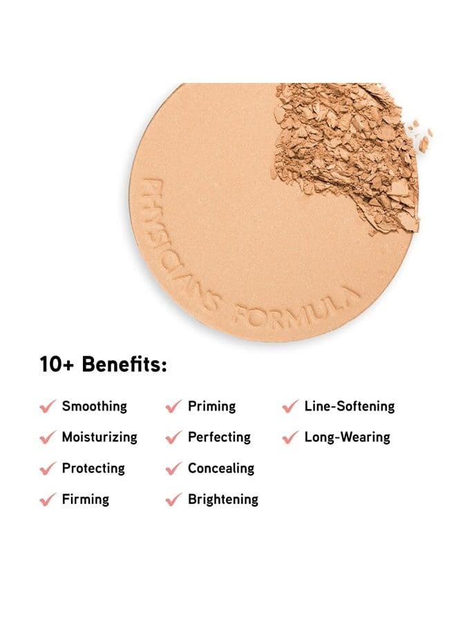 Super BB Cream All-in-1 Beauty Balm Powder SPF 30 Light/Medium | Dermatologist Tested, Clinicially Tested