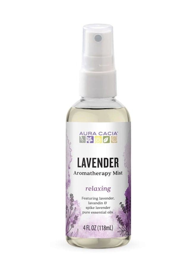 Relaxing Lavender Aromatherapy Mist, 4-Ounce, Lavender Pure Essential Oils, Sweet & Floral Aroma
