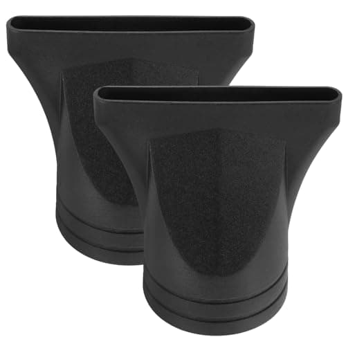 HONMEET Universal Hair Dryer Nozzle Attachment 2-Pack Lightweight Reusable Concentrator Diffuser for Styling Curly and Straight Hair 2.95X2.87X1.77In