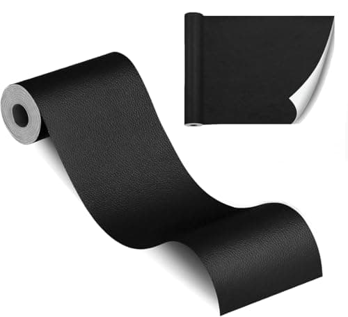 YOKIND Self Adhesive Leather Repair Tape Kit Leather Repair Patch for Furniture Vinyl Repair Patch Ideal for Car Seats Couch Sofa Office Chair 3x60 Inch Black