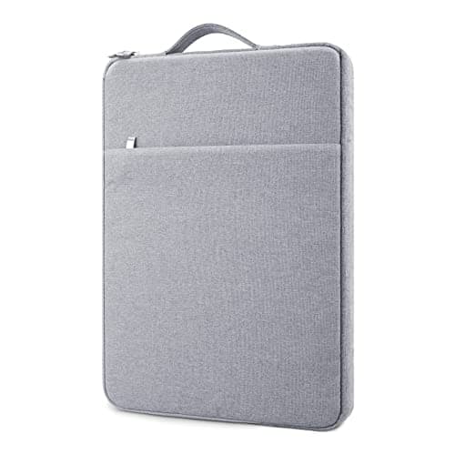 MicaYoung 16 Inch Laptop Sleeve Case Carrying Bag Compatible with 16 inch MacBook Pro M4 M3 M2 M1, Waterproof Chromebook Cover Computer Zipper Pouch with Handle Pocket, Gray