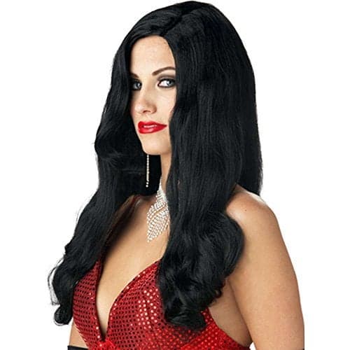 California Costumes Silver Screen Sinsation Wig, Black, One Size