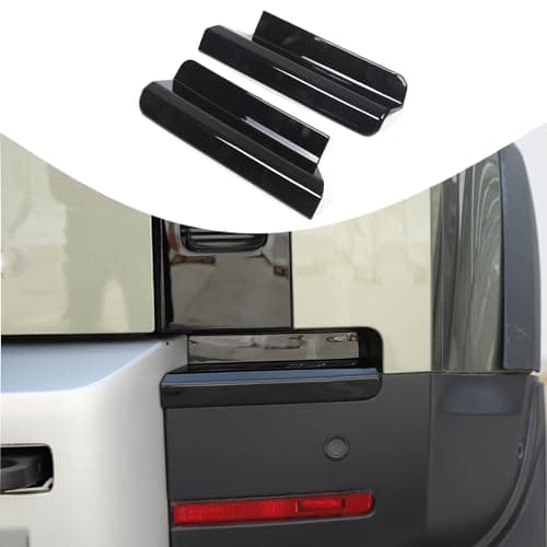 PIUGILH Rear Bumper Side Tail Light Lower Trim Compatible with Land Rover Defender 90 110 130 2020-2025 Accessories, Rear Bumper Taillight Lower Trim Cover, 2Pcs (Piano Black)