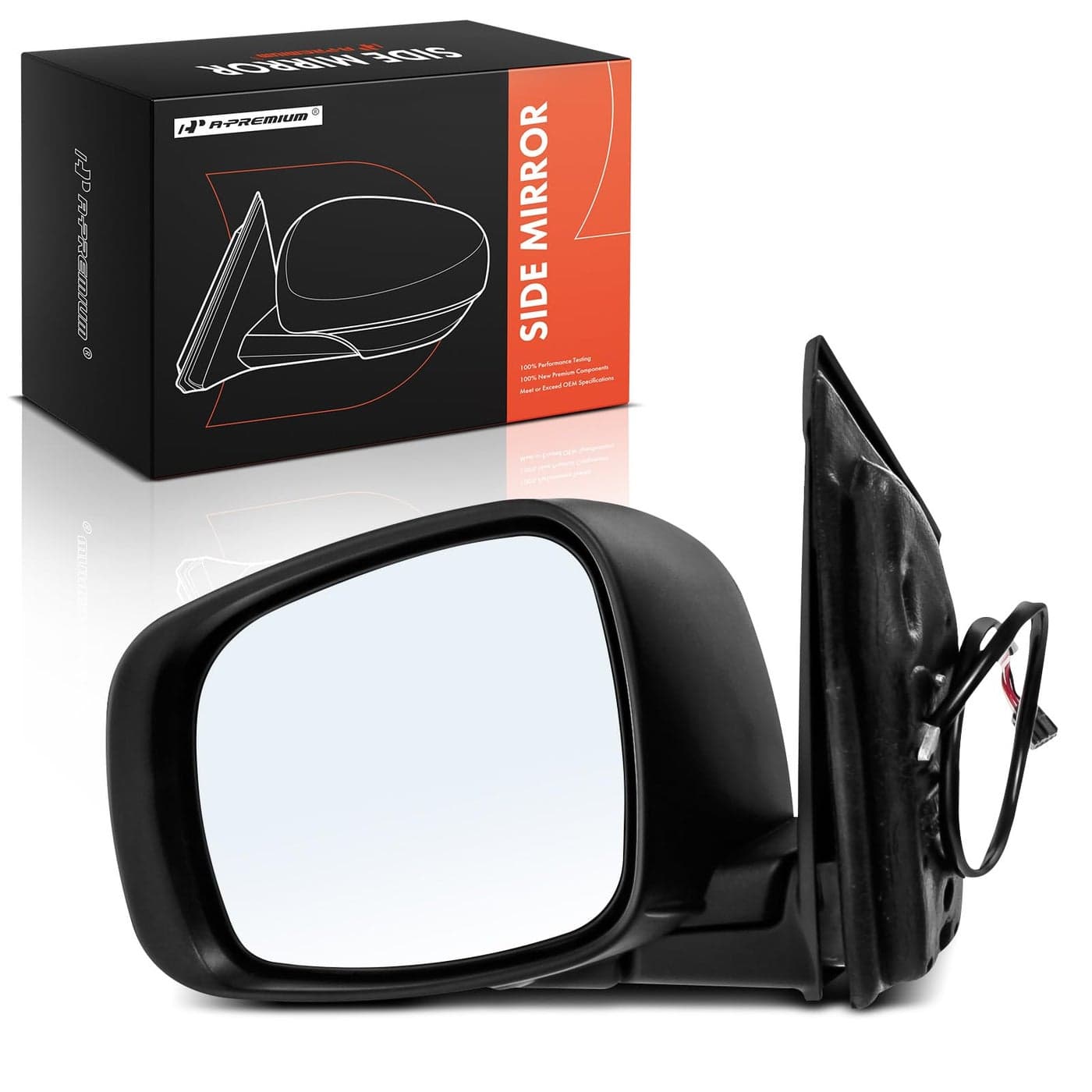 APremium Driver Side Power Door Mirror Compatible with Dodge Grand Caravan Chrysler Town Country 20082010 Heated Manual Folding Black Smooth Outside Rear View Mirror Replace 5113331AA