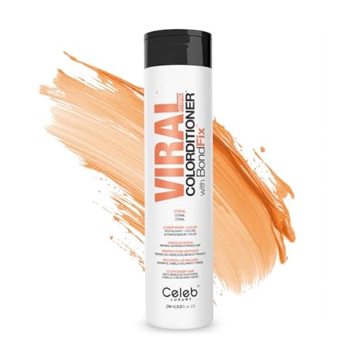 Celeb Luxury Intense Color Depositing Colorconditioner Conditioner + BondFix Bond Rebuilder, Vegan, Sustainably Sourced Plant-Based, Semi-Permanent, Viral and Gem Lites Colorconditioners