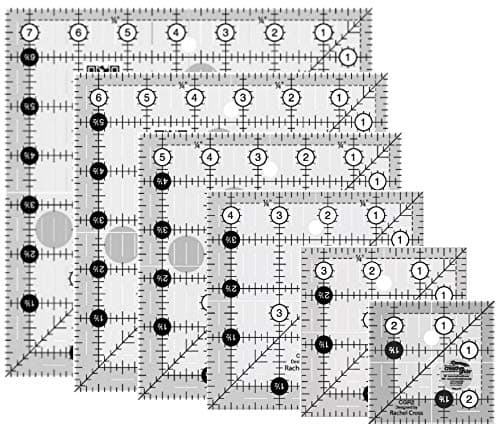 Creative Grids 6 Square Quilt Rulers 25 35 45 55 65 75
