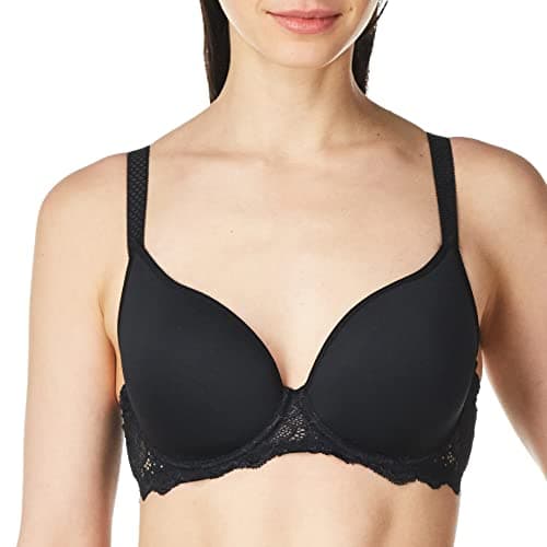 Simone Perele Women's Caresse 3D Plunge Bra, 30E, Black