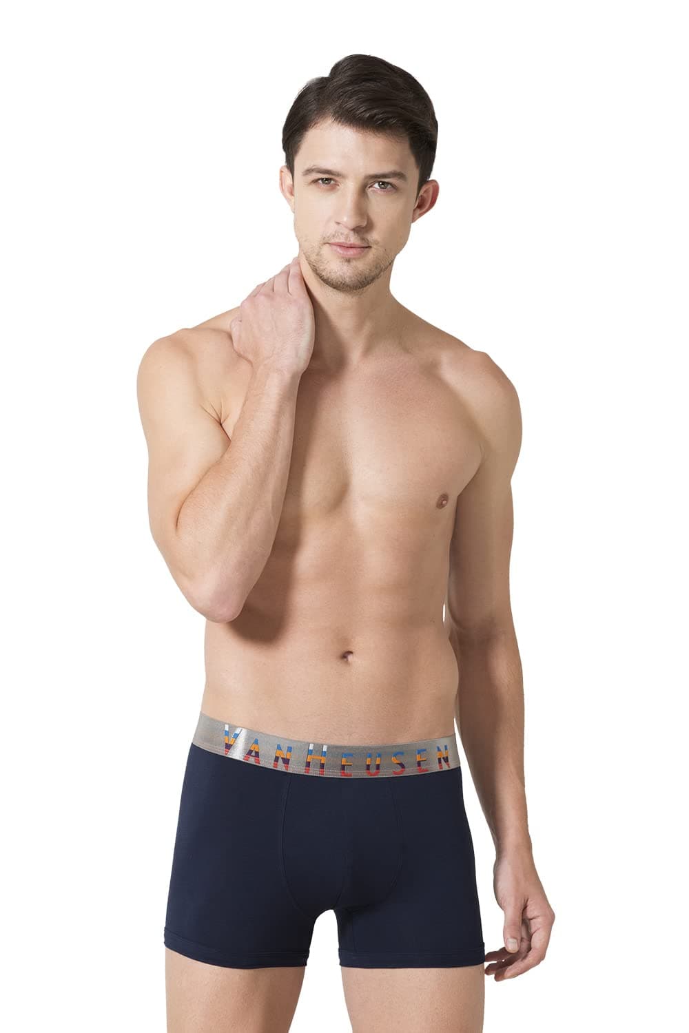 Van Heusen Men Colour Fresh Trunks - Solid_20049_Dark Navy_S