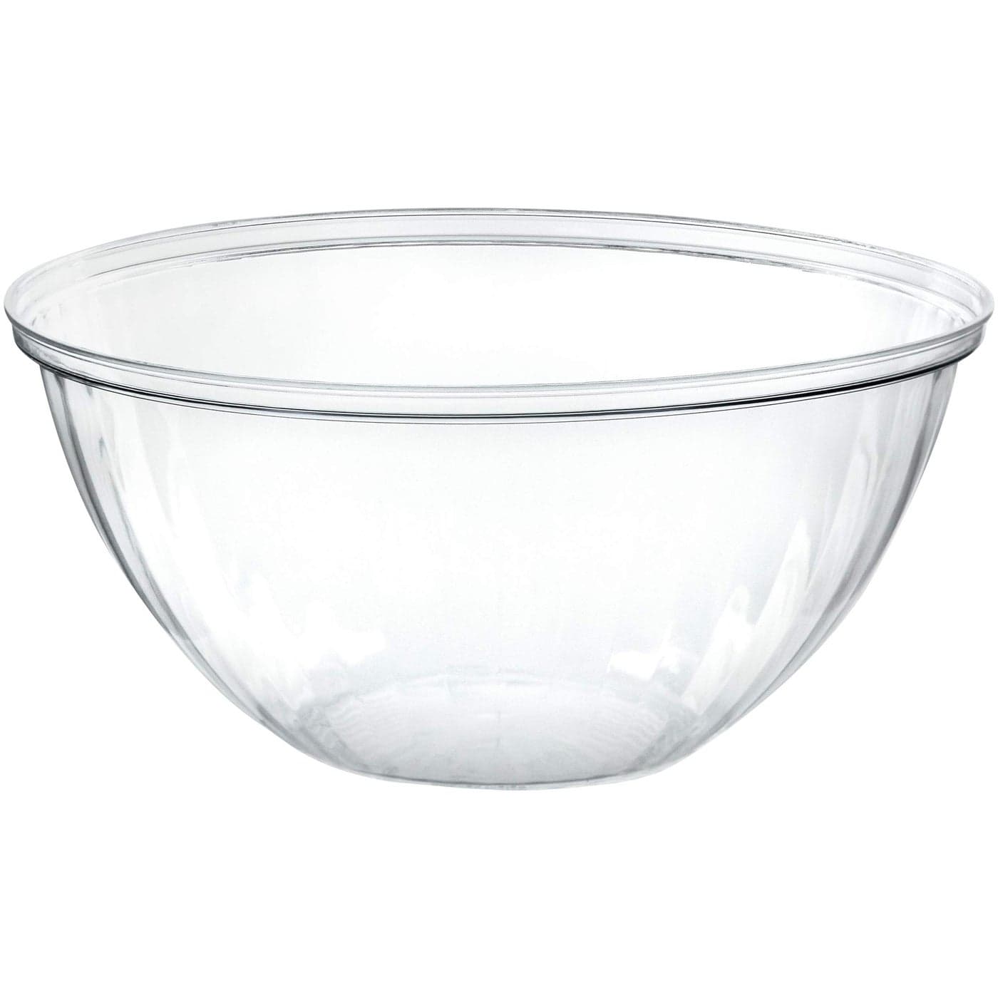 PLASTICPRO Disposable Round Crystal Clear Serving Bowls Party Snack or Salad Bowl Plastic Clear Chip Bowls Party Snack Bowls Candy Dish Salad 2 96 OUNCE
