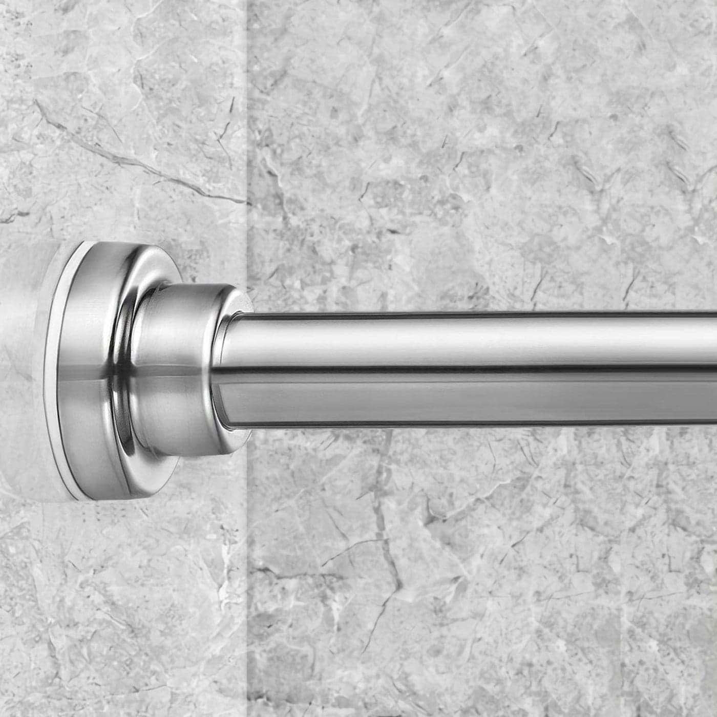 HONBAN Tension Curtain Rod Never Rust NonSlip Spring Tension Rod No Drilling Stainless Steel Curtain Rod Use Bathroom Kitchen Home Expandable 105 to 170 Cm