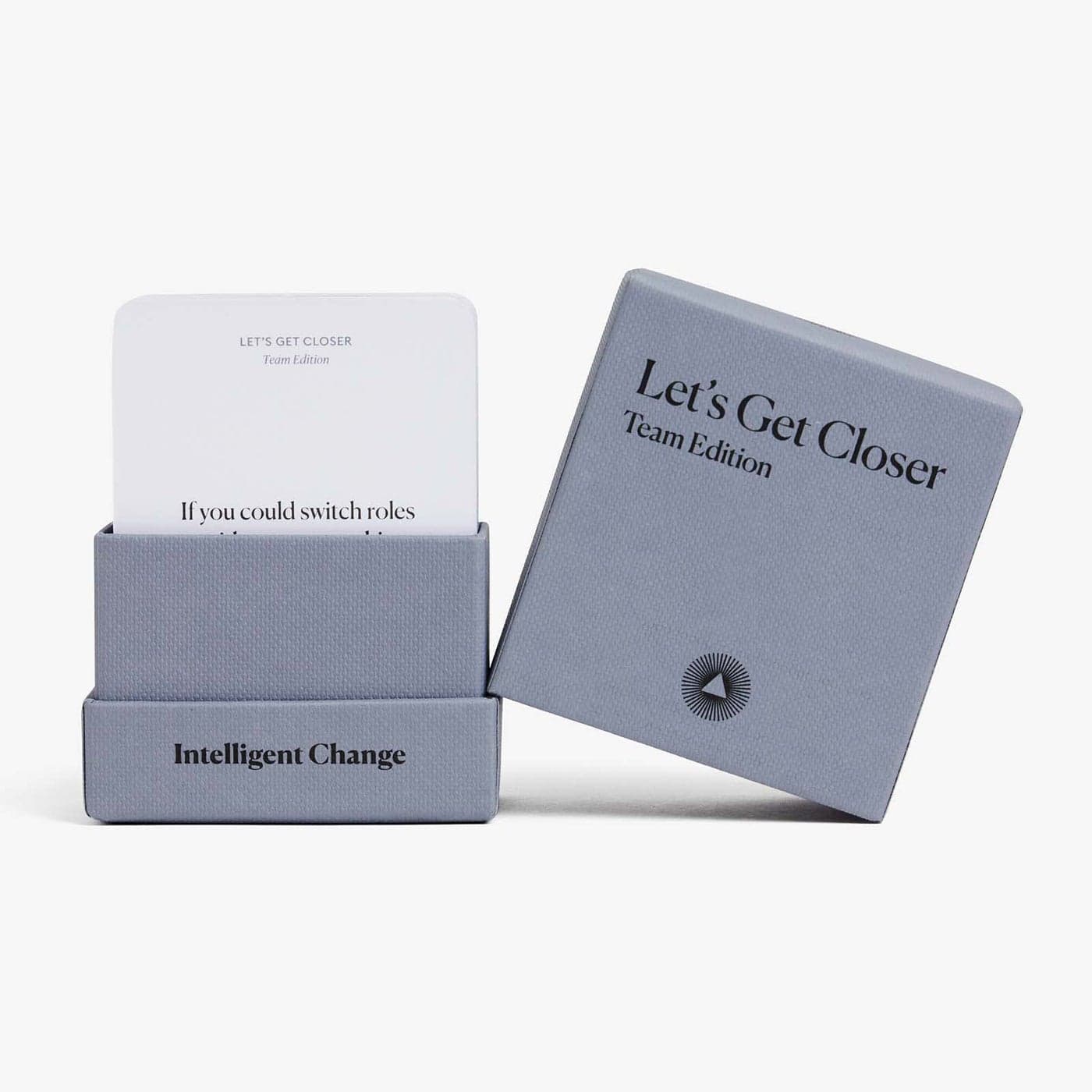 Intelligent Change Get Closer Team Question Game, Conversation Cards for Team Culture and Bonding, Fun Talking Card Game for Colleagues, Icebreaker Game 52 Question Cards