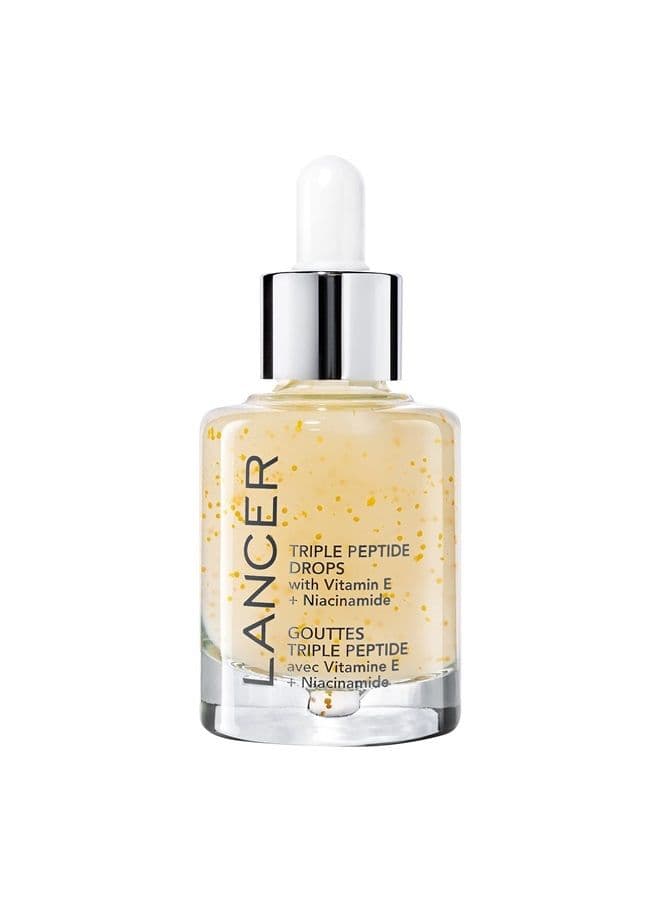 Lancer Skincare TRIPLE PEPTIDE DROPS with Vitamin E + Niacinamide Reduce Fine Lines and Wrinkles