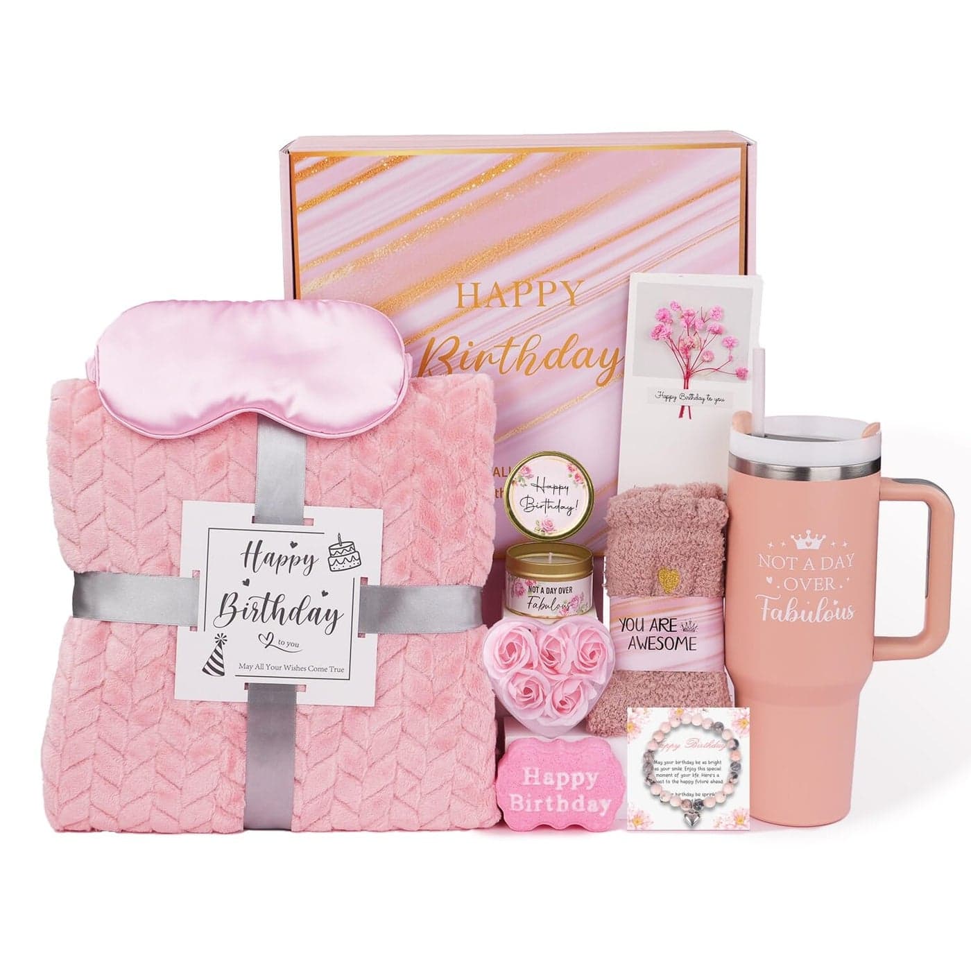 Best friend Birthday Gifts for Women Friendship Birthday Gift for Women Mom Wife Her Best Friend Sister Aunt Teen Girl Girlfriend Relaxing Spa Bath Gift Set Self Care Get Well Gift Baskets