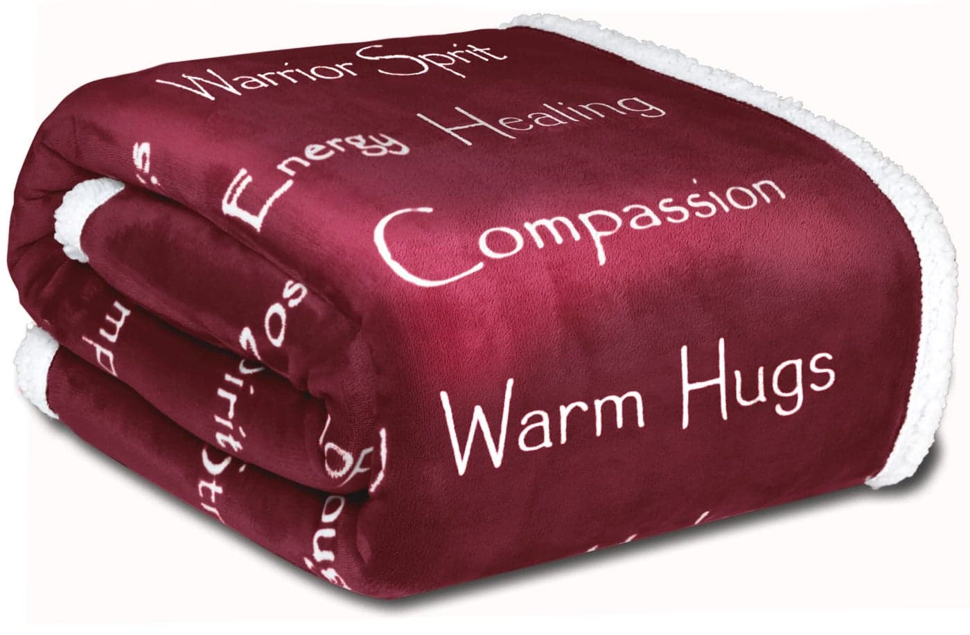 WOLF CREEK BLANKET Compassion Blanket Brand Strength Courage Super Soft Warm Hugs Get Well Gift Blanket Plush Healing Thoughts Positive Energy Love Hope with Fluffy Comfort