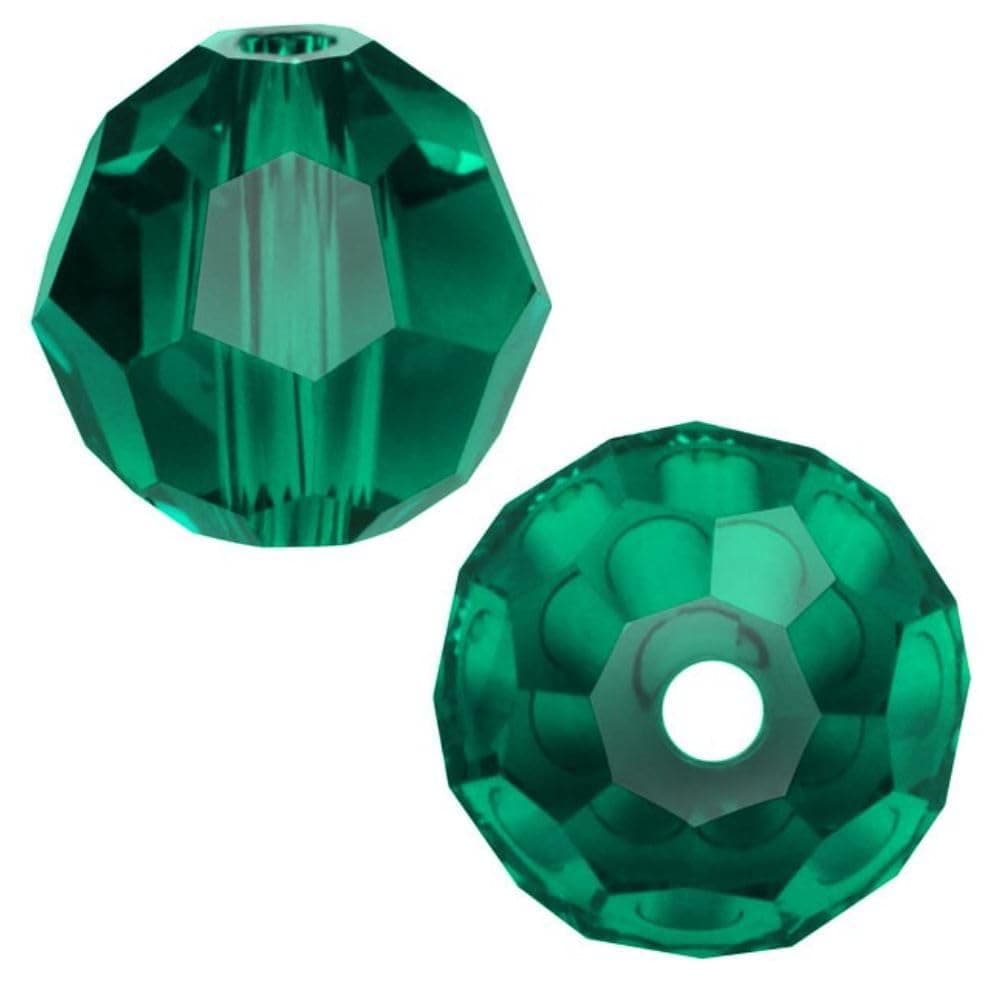 100pcs Adabele Austrian 4mm 016 Inch Small Faceted Loose Round Crystal Beads Emerald Green Compatible with 5000 Swarovski Crystals Preciosa SS2R424