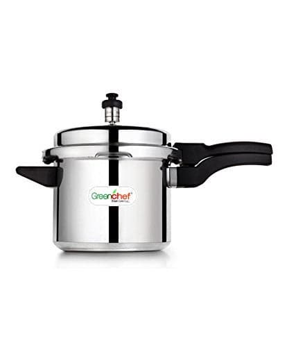 Greenchef Namo Aluminium Outer Lid Pressure Cooker 3 Litres Silver