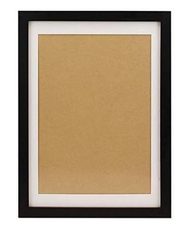 FUNTRESS 10x14 Picture Frame for Wall Hanging Family Photo Frame Wood Living Room Document Collage Frame with Mat (10x14 inch, Black)
