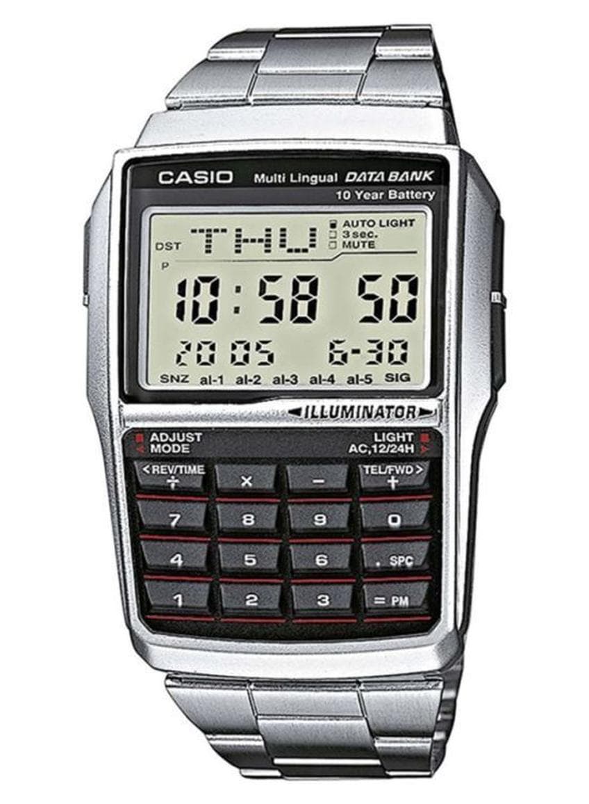Men General Data Bank Watch DBC-32D-1ADF - 50 mm - Silver