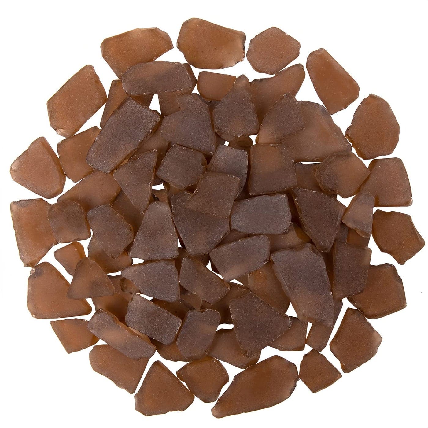 Sea Glass for Crafts 16oz Brown Frosted Seaglass Pieces Vase Filler DIY Art Craft Supplies Beach Weddings Home Decor Aquariums Decor
