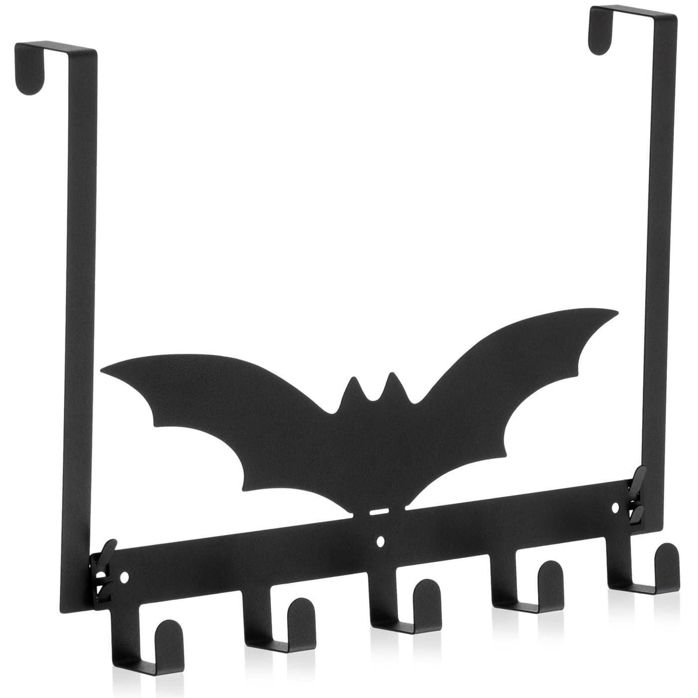 Reallnaive Bat Over The Door Hooks Christmas Gothic Bathroom Decor Creepy Hanger Wall Mount Rack Holder for Towel Hat Coat Cloth Keychain Bag Home Organizer