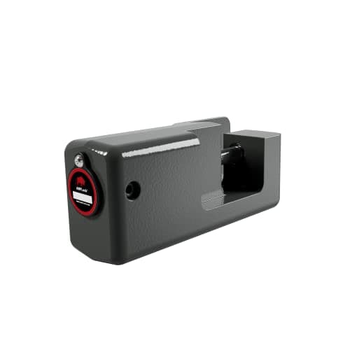 AMPLock - U-PRD Heavy Duty Trailer Door Lock, Truck Trailer Door Lock, Patented Anti-Theft Trailer Door Lock & Trailer Protection with Push & Lock System, For Roll-Up Style Travel Trailer Doors - Gray