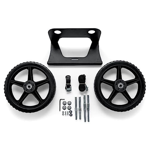 Camco Heavy-Duty Cooler Cart Kit, Includes Durable Straps and 12-Inch Wheels, White (51798)