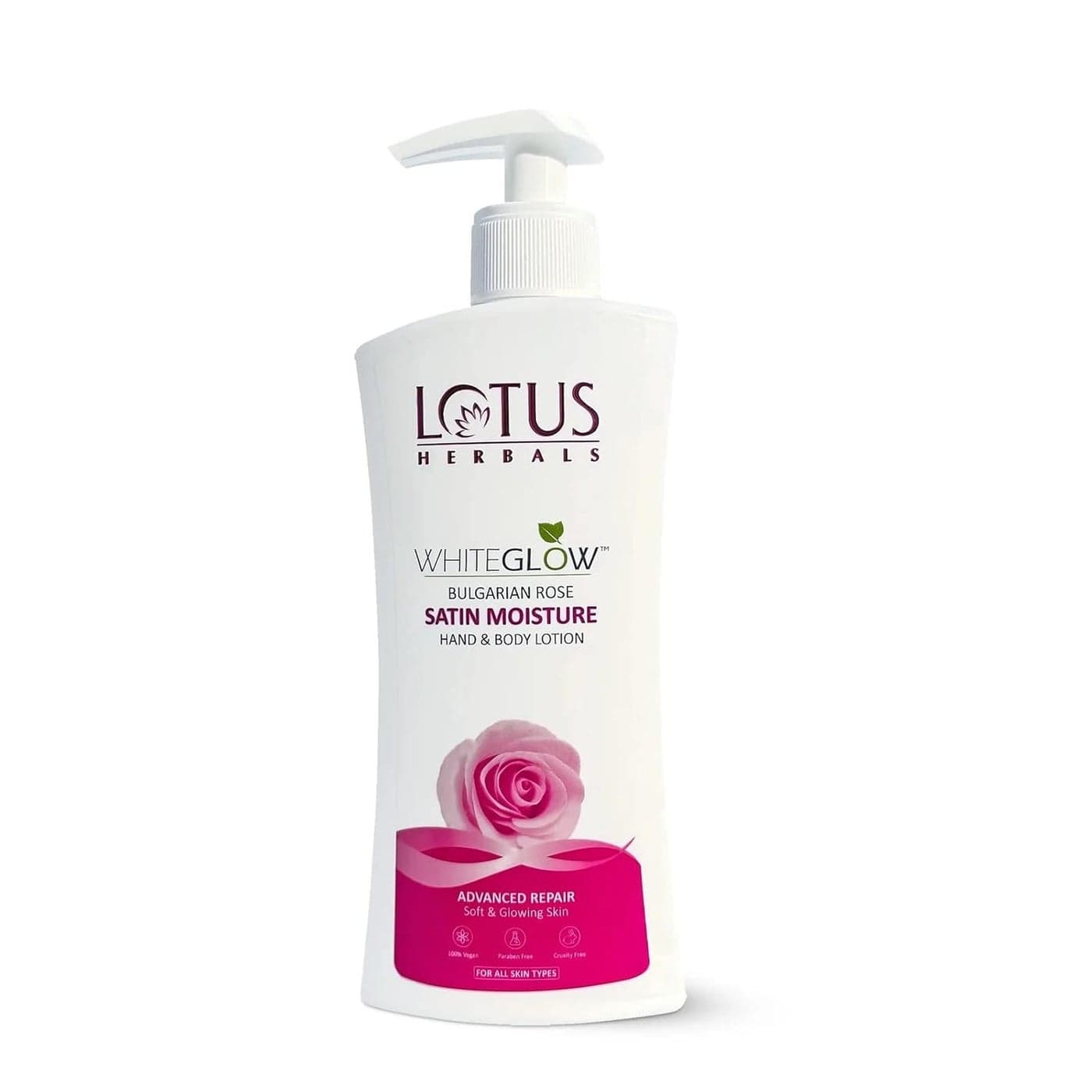Lotus Herbals WhiteGlow Bulgarian Rose Hand Bodylotion Non Greasy Cools and Refreshes Skin SPF 20 For All Skin Types 270ml