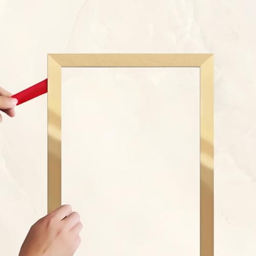 Shiny Metallic Gold Molding Trim (16.4ft x 1.2inch) Peel and Stick Trim with Glossy Finish,Self-Adhesive Stainless Steel DIY Accent for Mirror Frame,Wall,Ceiling,Floor,Door,Window,Furniture Edges