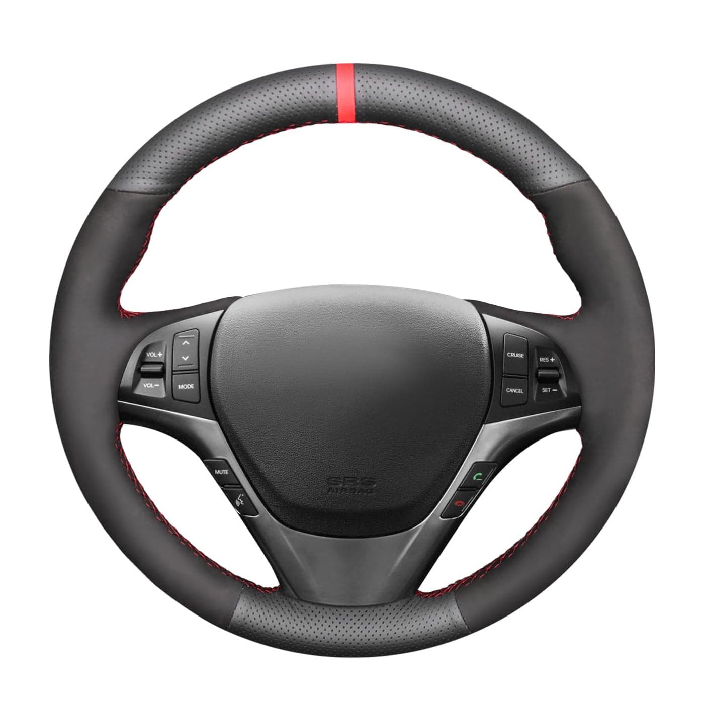 MEWANT Sewn Steering Wheel Cover for Hyundai Genesis Coupe 20102016 Steering Wheels Accessories for Hyundai Genesis Coupe