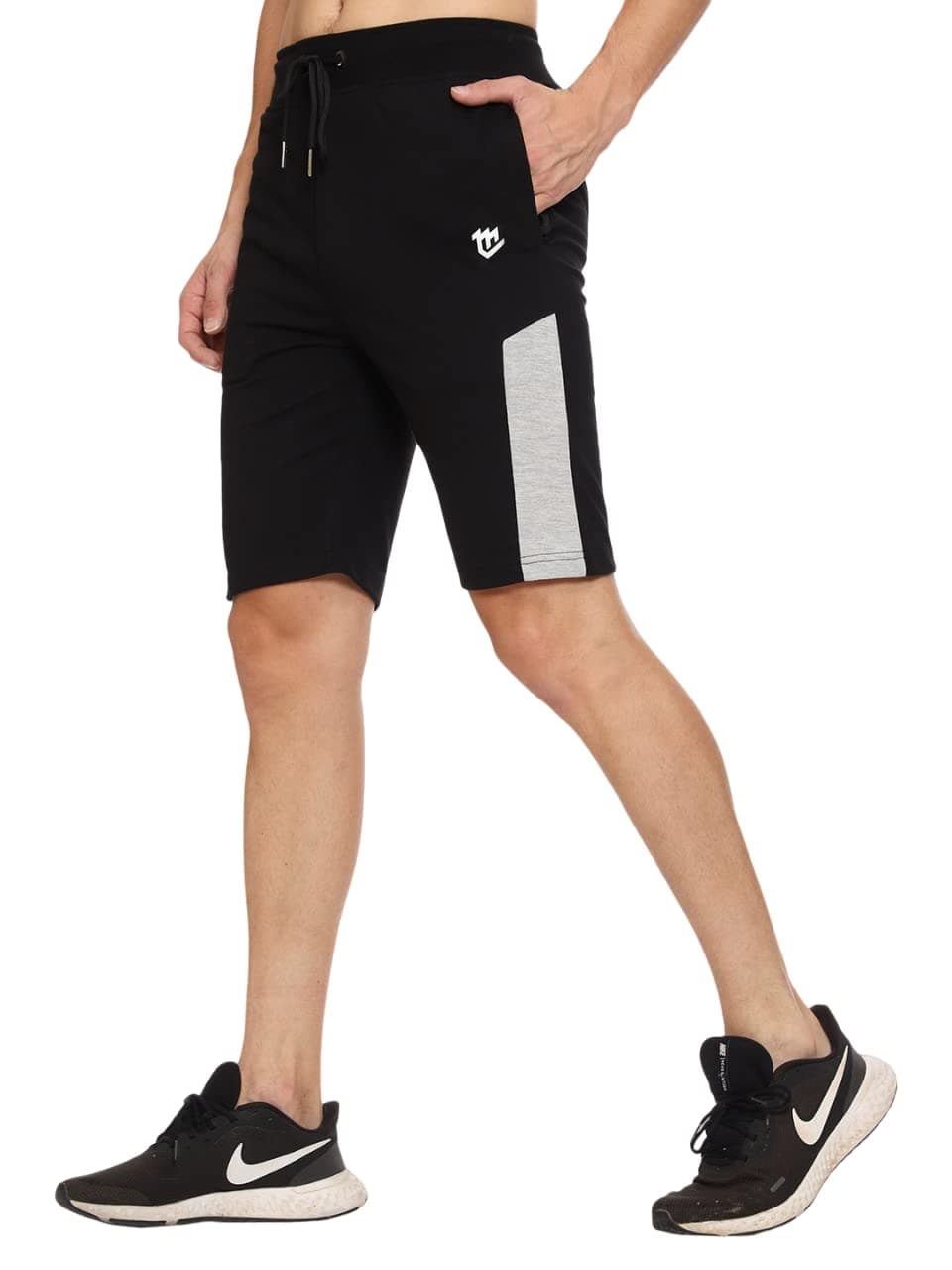MARK LOUIIS Men's Gym Shorts (ML-SHORTS-1001_Black_XXX-Large)