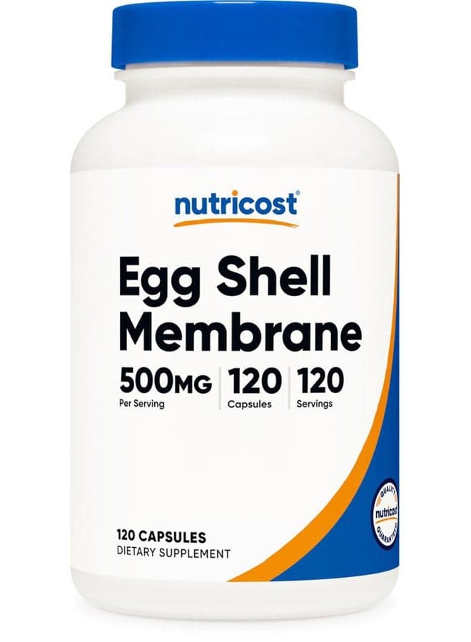 Egg Shell Membrane, 500 MG Per Serving, 120 Capsules - GMO Free, Gluten Free