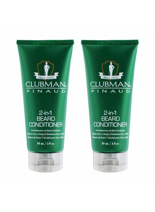 Pinaud 2-in-1 Beard Conditioner and Face Moisturizer, 3 oz x 2 pack