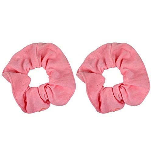 Set of 2 Large Solid Scrunchies - Light Pink